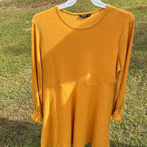 SHEIN Dresses & Skirts - Cute for Fall 🍁 🍃 Mustard yellow dress!